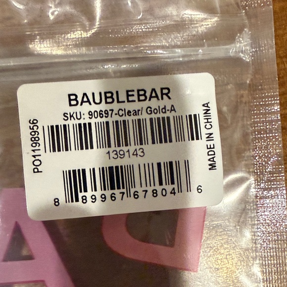 BaubleBar Gold Initial Pendant Necklace A - Picture 3 of 4